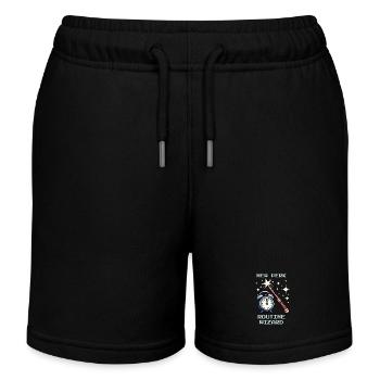 Routine Wizard | Social Work Everyday Life - Kids Organic Sweat Shorts by Stanley/Stella - black - Front
