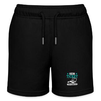 Nerd Computer KEIN TICKET KEIN PROBLEM LUSTIG - Kinder Organic Joggingshorts Mini Bolter von Stanley/Stella - Schwarz - Vorne