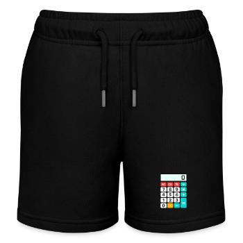 Retro-Farbblock-Rechner - Kinder Organic Joggingshorts Mini Bolter von Stanley/Stella - Schwarz - Vorne