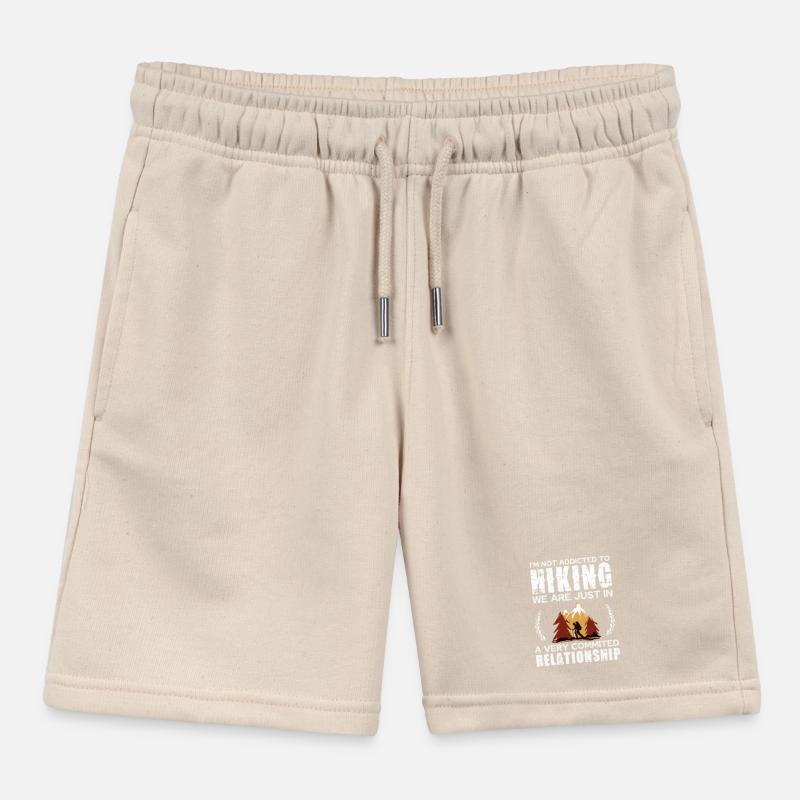 Hiking Commitment Tee Design Kids Organic Sweat Shorts by Stanley/Stella