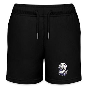 Japan Fischer Kraken Kampf – Ukiyo-e Tintenfisch - Kinder Organic Joggingshorts Mini Bolter von Stanley/Stella - Schwarz - Vorne