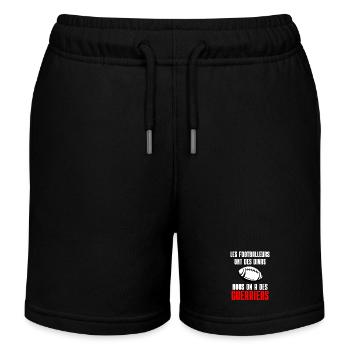 Rugby Warriors vs. Divas Football - Kinder Organic Joggingshorts Mini Bolter von Stanley/Stella - Schwarz - Vorne