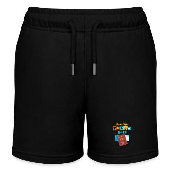 Lustiges Reisende Weltreisende Kurztrip Geschenk - Kinder Organic Joggingshorts Mini Bolter von Stanley/Stella - Schwarz - Vorne