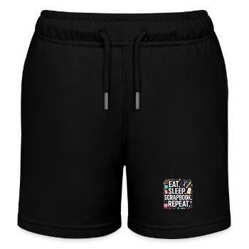 Critique de Food Sleep Scrapbook - Short de jogging enfant bio Stanley/Stella - noir - Devant