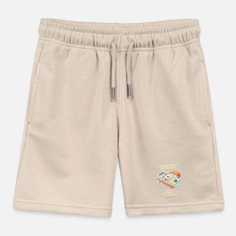 Unstoppable Cutscene | Sushi Etiquette Tutorial Kids Organic Sweat Shorts by Stanley/Stella