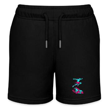Parkour Freerunning - Kinder Organic Joggingshorts Mini Bolter von Stanley/Stella - Schwarz - Vorne