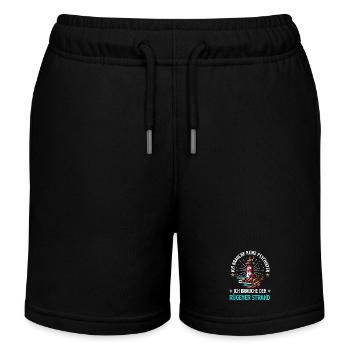 Ostsee BRAUCH KEINEN PSYCHIATER BRAUCH RÜGENER - Kinder Organic Joggingshorts Mini Bolter von Stanley/Stella - Schwarz - Vorne