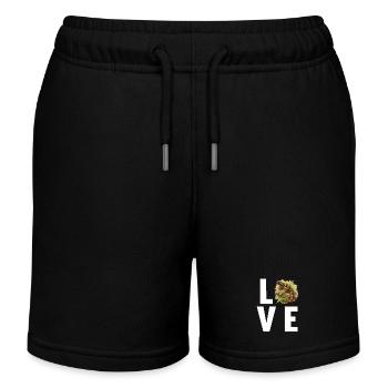 Salamandre de feu Salamandre - Short de jogging enfant bio Stanley/Stella - noir - Devant
