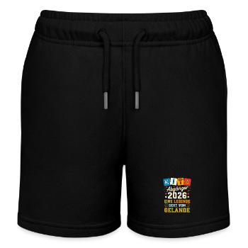 KIta Graduate Farewell Graduation Graduation Gift - Kids Organic Sweat Shorts by Stanley/Stella - black - Front