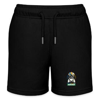 Connect to your inner Server - Gamer Yoga - Kinder Organic Joggingshorts Mini Bolter von Stanley/Stella - Schwarz - Vorne