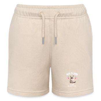 Ragdoll Humor Katzenhaar-Schlafanzug - Kinder Organic Joggingshorts Mini Bolter von Stanley/Stella - Natur - Vorne