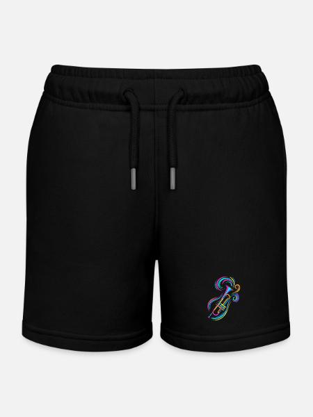 Trompete - Kinder Organic Joggingshorts Mini Bolter von Stanley/Stella - Schwarz