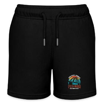 Ostsee FEHMARN ENDLOSER SOMMER OSTHOLSTEIN Lustig - Kinder Organic Joggingshorts Mini Bolter von Stanley/Stella - Schwarz - Vorne