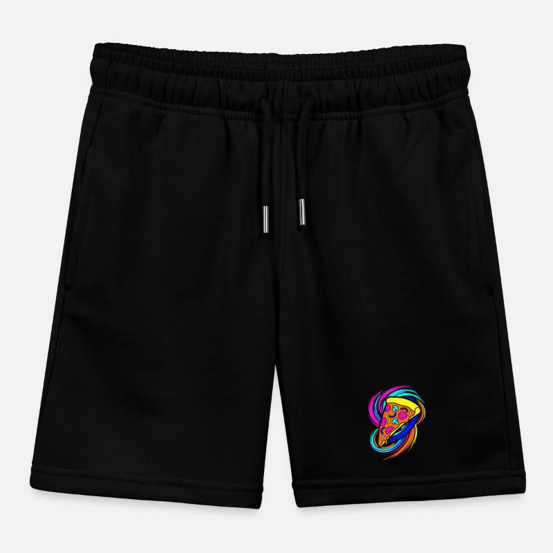Pizza slice Kids Organic Sweat Shorts by Stanley/Stella