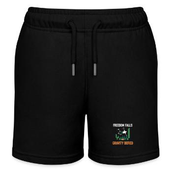Chute de parkour - Short de jogging enfant bio Stanley/Stella - noir - Devant