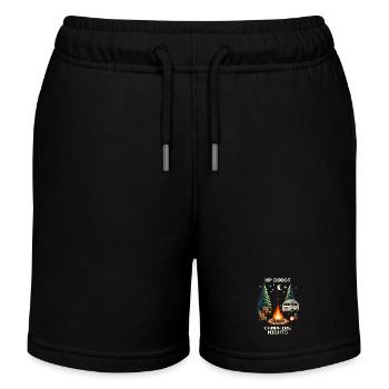 Nuits de feu de camp avec boost d’XP | Van Life - Short de jogging enfant bio Stanley/Stella - noir - Devant