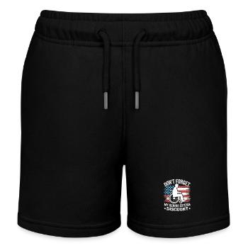 Älter Werden Lustig Senioren Motiv - Kinder Organic Joggingshorts Mini Bolter von Stanley/Stella - Schwarz - Vorne