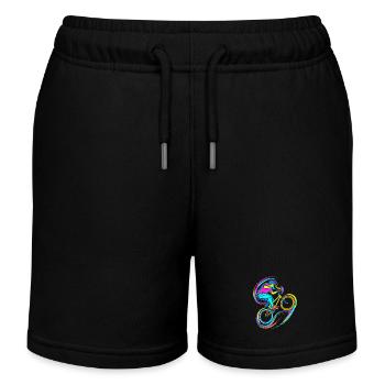 BMX Fahrer - Kinder Organic Joggingshorts Mini Bolter von Stanley/Stella - Schwarz - Vorne
