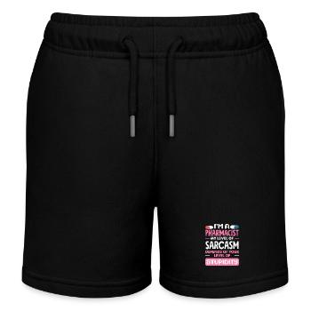 Mein Niveau Von Sarkasmus Apotheker - Kinder Organic Joggingshorts Mini Bolter von Stanley/Stella - Schwarz - Vorne