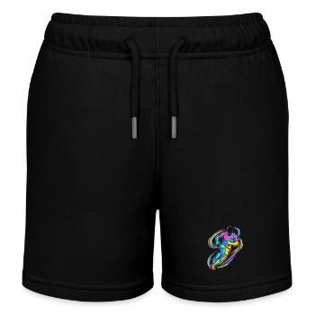 Rugby player - Kids Organic Sweat Shorts by Stanley/Stella - black - Front