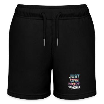 Just One More Promise - Hiking Retro - Kids Organic Sweat Shorts by Stanley/Stella - black - Front