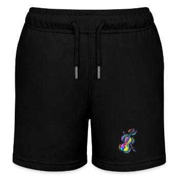 violon - Short de jogging enfant bio Stanley/Stella - noir - Devant