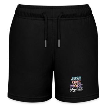 Just One More Promise - Hiking Retro - Kids Organic Sweat Shorts by Stanley/Stella - black - Front
