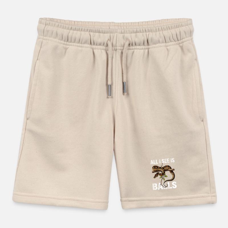 Königspython Schlangen Liebhaber Terrarium Python Kinder Organic Joggingshorts Mini Bolter von Stanley/Stella