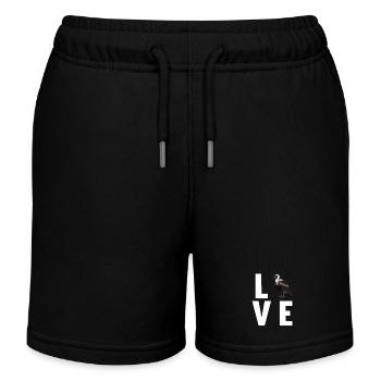 Geier - Kinder Organic Joggingshorts Mini Bolter von Stanley/Stella - Schwarz - Vorne