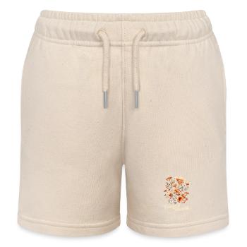 Sammeln & Aufblühen | Pilze Wald Natur - Kinder Organic Joggingshorts Mini Bolter von Stanley/Stella - Natur - Vorne