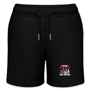 Schneepflugfahrer DEINE EINFAHRT DEIN PROBLEM - Kinder Organic Joggingshorts Mini Bolter von Stanley/Stella - Schwarz - Vorne