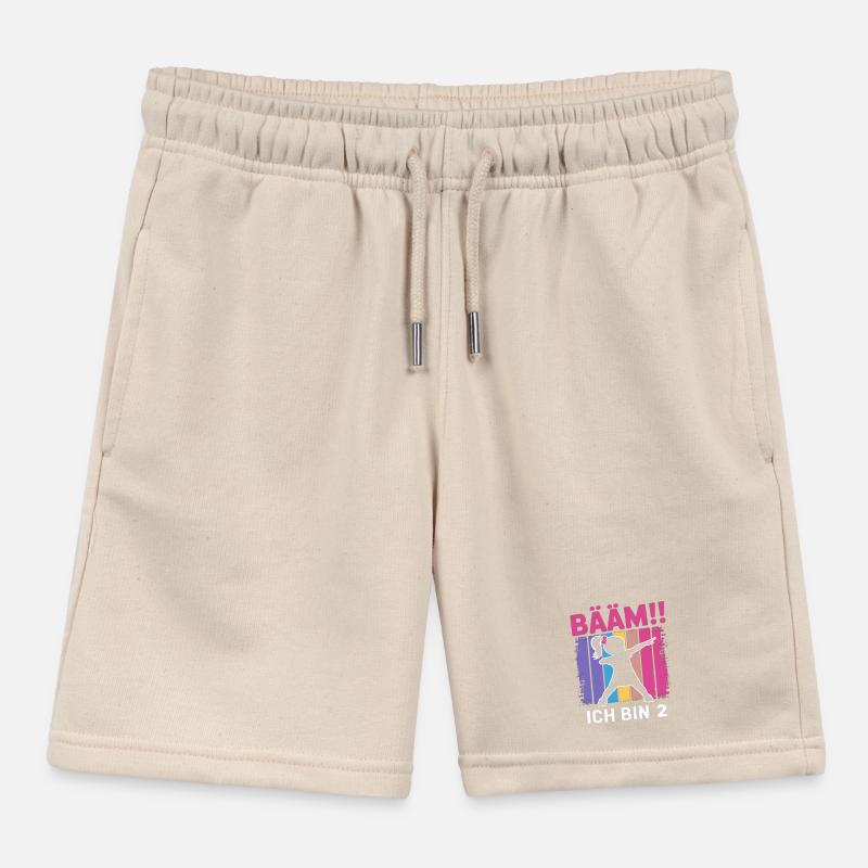 Bääm Ich bin 2 Dabbing Mädchen 2. Geburtstag Kinder Organic Joggingshorts Mini Bolter von Stanley/Stella