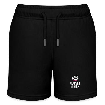 Meilleure phrase folle du bureau - Short de jogging enfant bio Stanley/Stella - noir - Devant
