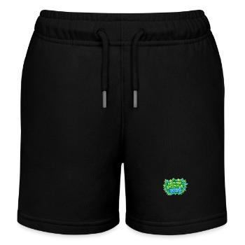 Hero of the School 2026 School Enrollment - Kids Organic Sweat Shorts by Stanley/Stella - black - Front