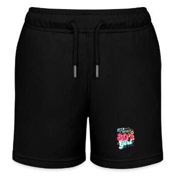 Like Totally An 80s Girl Retro Vibes - Kids Organic Sweat Shorts by Stanley/Stella - black - Front