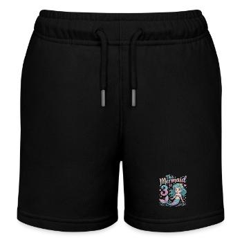 3e anniversaire de la sirène 3 ans - Short de jogging enfant bio Stanley/Stella - noir - Devant