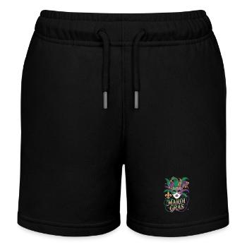 Karneval Shirt – Mardi Gras Maske - Kinder Organic Joggingshorts Mini Bolter von Stanley/Stella - Schwarz - Vorne