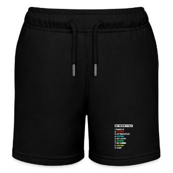 Mon jour parfait : Modeler Sculpteur drôle - Short de jogging enfant bio Stanley/Stella - noir - Devant