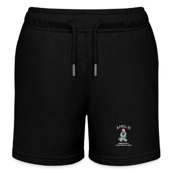 Maladie de Parkinson - Short de jogging enfant bio Stanley/Stella - noir - Devant