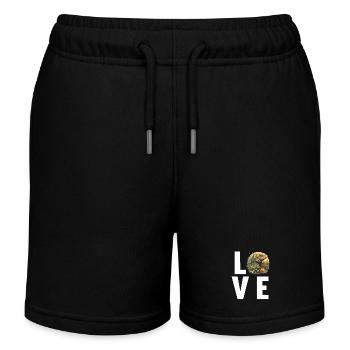 Eidechsen Eidechse - Kinder Organic Joggingshorts Mini Bolter von Stanley/Stella - Schwarz - Vorne
