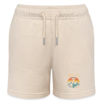 Area 51 Nevada UFO Retro Design - Kids Organic Sweat Shorts by Stanley/Stella - soft Ecru - Front
