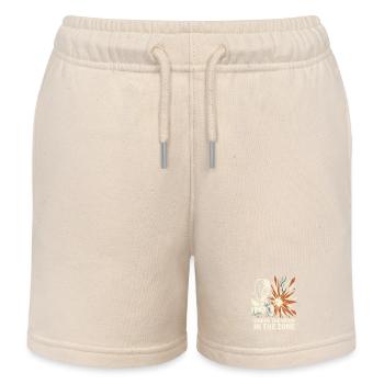 Welder Helmet Spark Focus Design - Kids Organic Sweat Shorts by Stanley/Stella - soft Ecru - Front