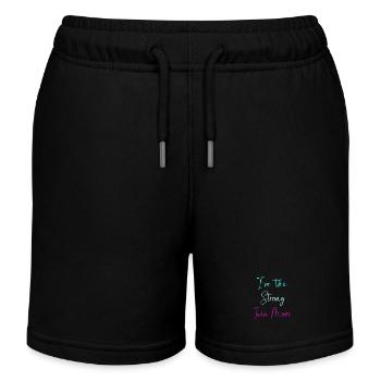 Zwillinge Mama Zwilling Mutter Geschenk - Kinder Organic Joggingshorts Mini Bolter von Stanley/Stella - Schwarz - Vorne
