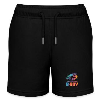 B-Boy Breakdance Streetstyle Breakdancer - Short de jogging enfant bio Stanley/Stella - noir - Devant
