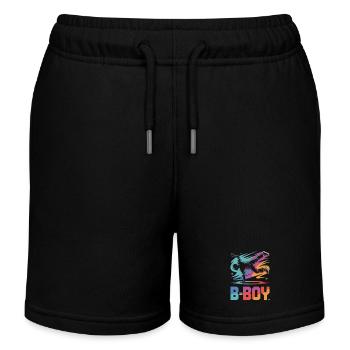 B-Boy Breakdance Streetstyle Breakdancer - Short de jogging enfant bio Stanley/Stella - noir - Devant