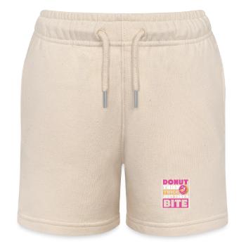 Donut fast food - Kids Organic Sweat Shorts by Stanley/Stella - soft Ecru - Front