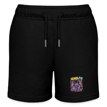 Graffiti de jeu complet niveau 14 - Short de jogging enfant bio Stanley/Stella - noir - Devant