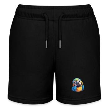 Macaw's Era - Kids Organic Sweat Shorts by Stanley/Stella - black - Front