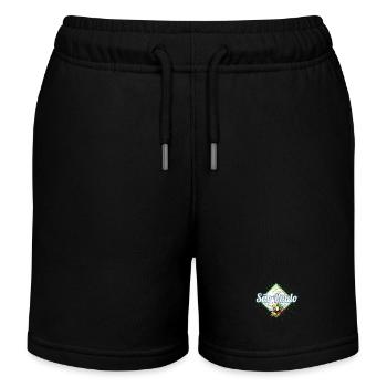 Sao Paulo in Brasilien Vintage Design mit Tukan - Kinder Organic Joggingshorts Mini Bolter von Stanley/Stella - Schwarz - Vorne