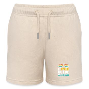 I Pee In The Ocean Spruch Retro Sonnenbrille - Kinder Organic Joggingshorts Mini Bolter von Stanley/Stella - Natur - Vorne